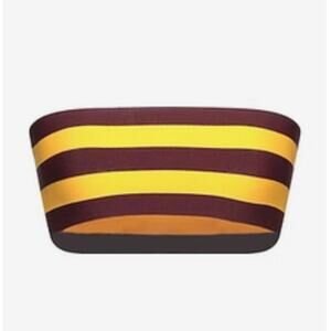 Stella McCartney Stripes Bandeau Bikini Top size 8